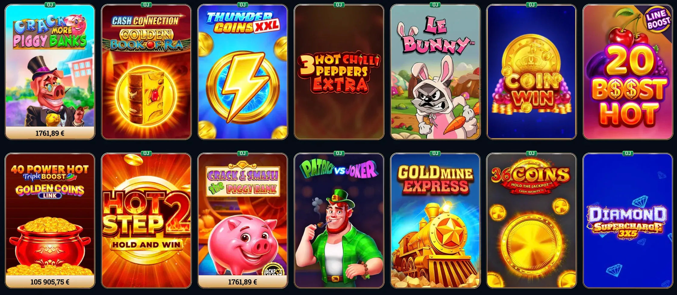 Millioner casino nyerőgépek gyűjteménye