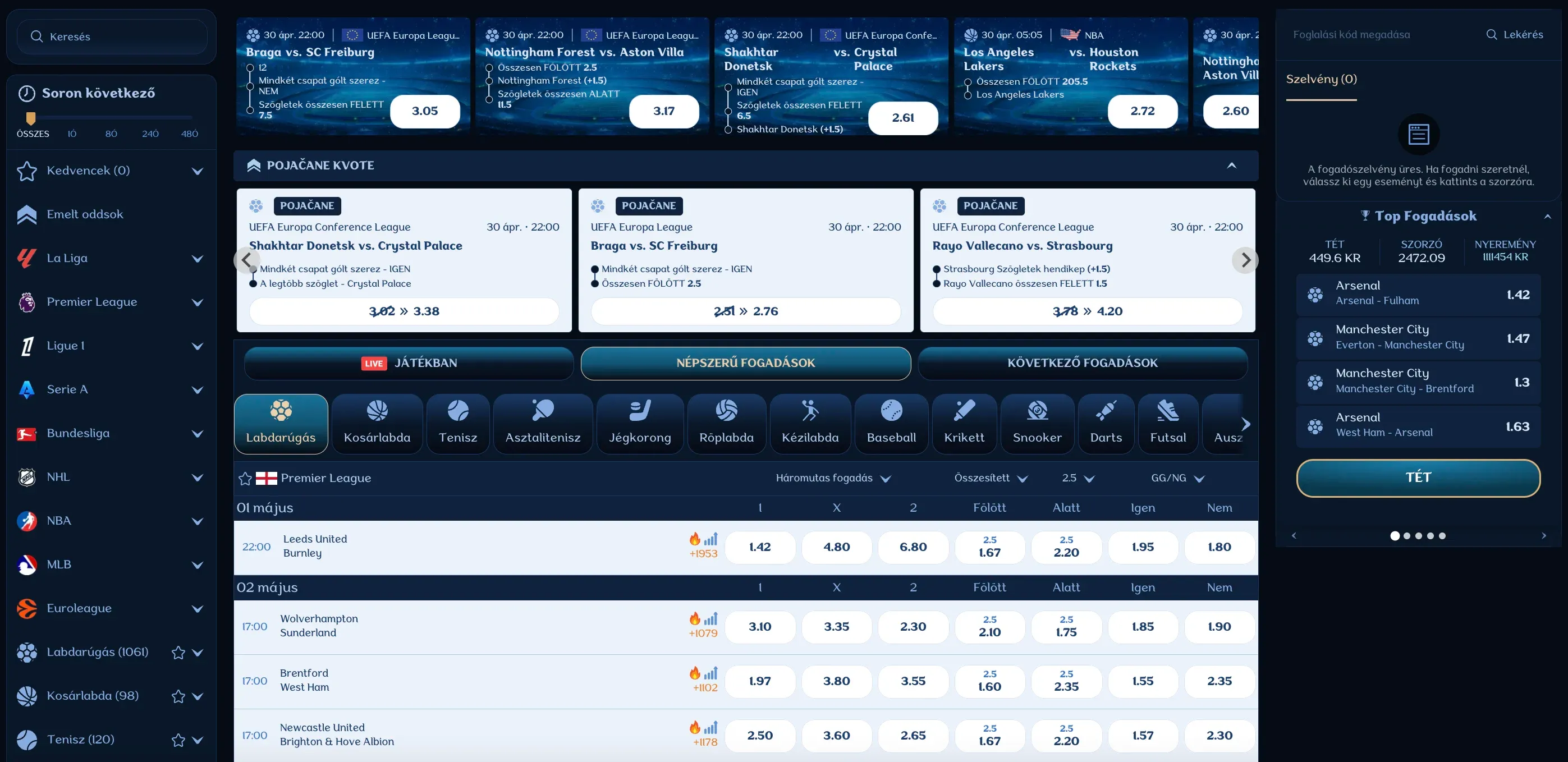 Sportfogadás a Millioner
